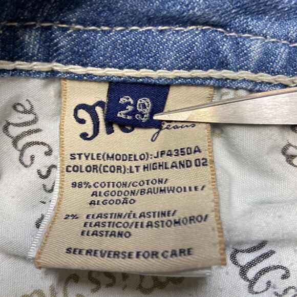 Miss Me Cropped Jeans Women's Size 29 Blue Light Wash Denim - Picture 9 of 10